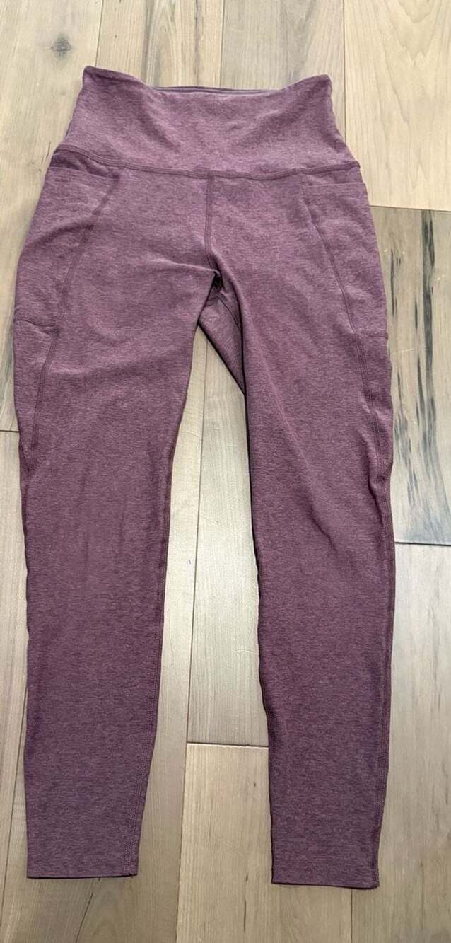 Beyond Yoga Space Dye Leggings Size M Heathered Purple